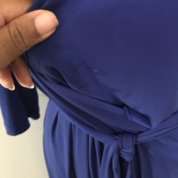 ABstudio Blue V-neck Dress. Size XL. - Picture 8 of 8